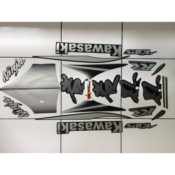 Stiker striping Ninja RR 2010 hitam