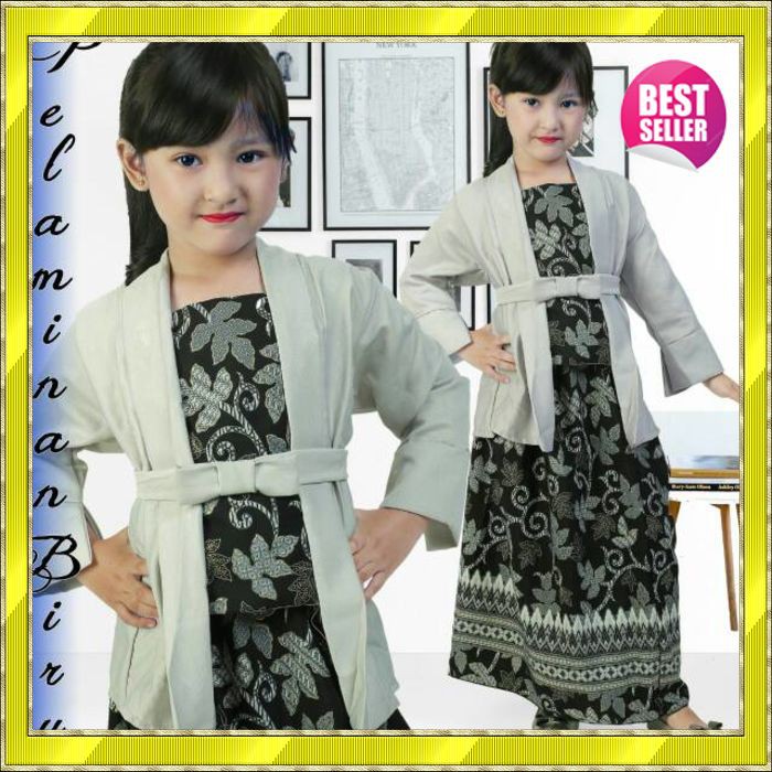 PROMO Set Kebaya Kutubaru atau Elnira Anak / kebaya kutubaru / kebaya anak modern TERBARU