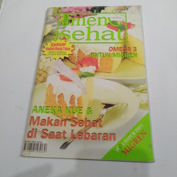 Buku menu sehat Aneka kue & makan sehat di saat lebaran