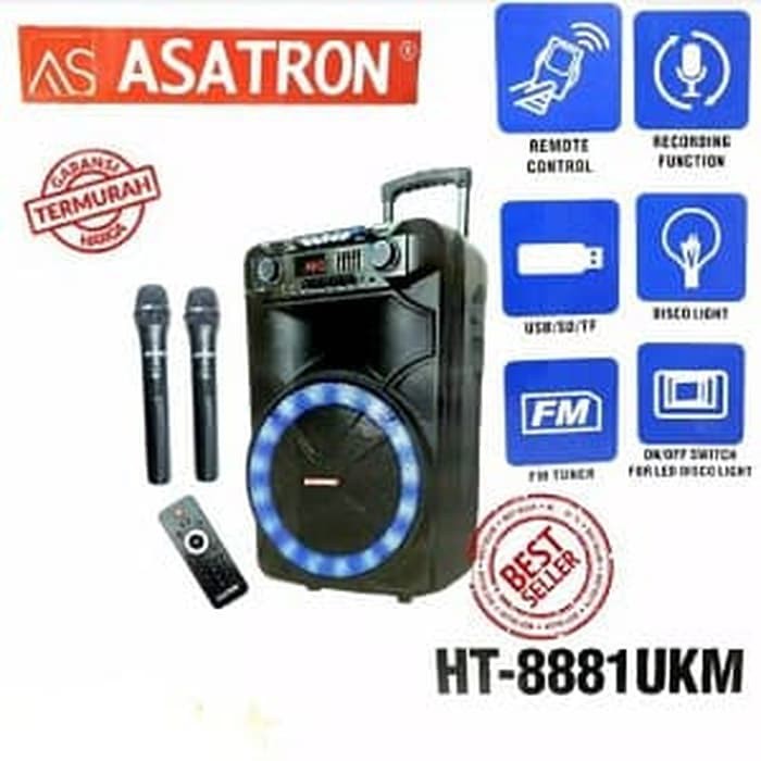 HT 8881 UKM Speaker Wireless Meeting Portable Asatron 15 Inch
