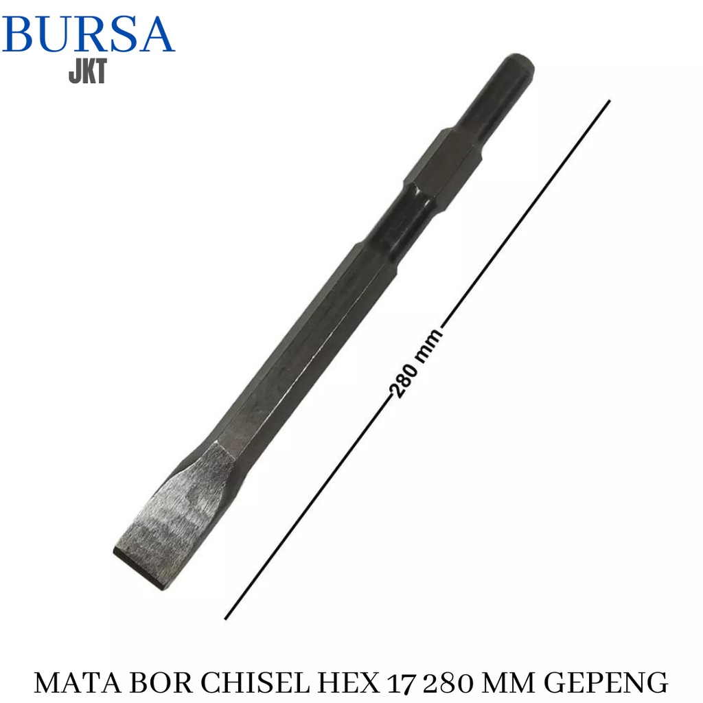 MATA BOR BOBOK PAHAT BETON CHISEL HEX 17 280 MM DATAR