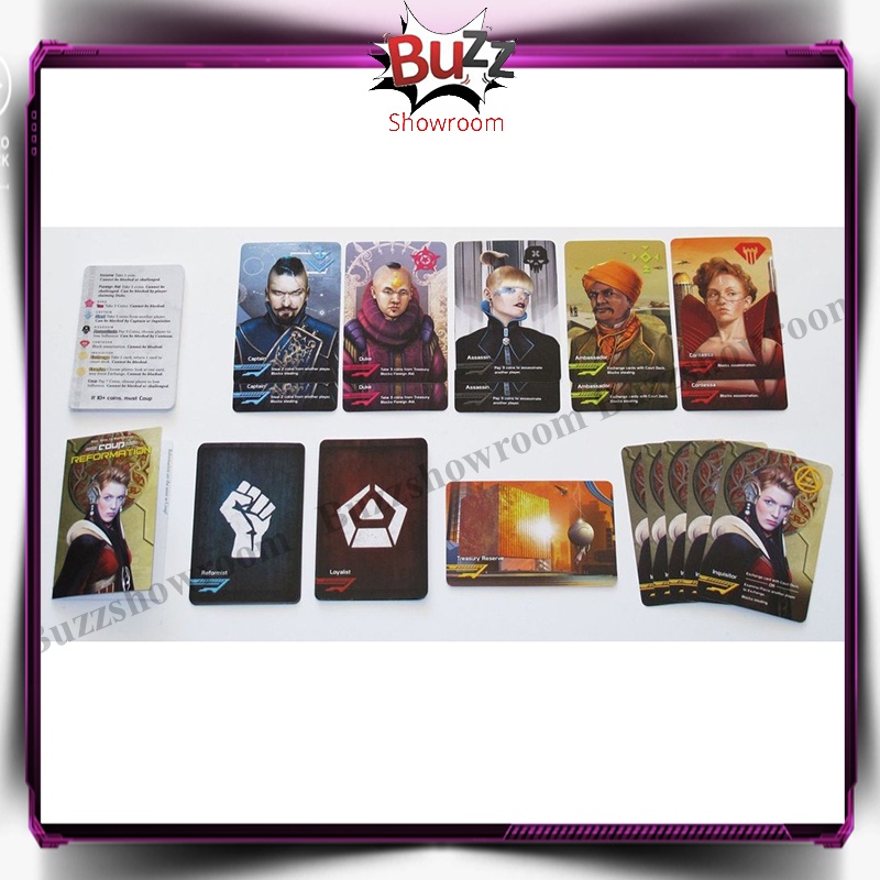 Coup Reformation Expansion board game Card Games