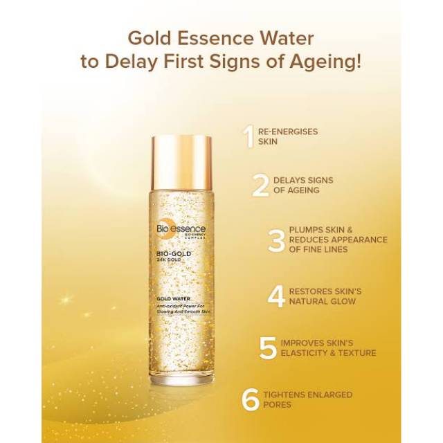 (FREE ONGKIR) BIO ESSENCE GOLD WATER 24K 30ML/BIO ESSENCE SERUM/BIO ESSENCE/BIO ESSENCE GOLD WATER