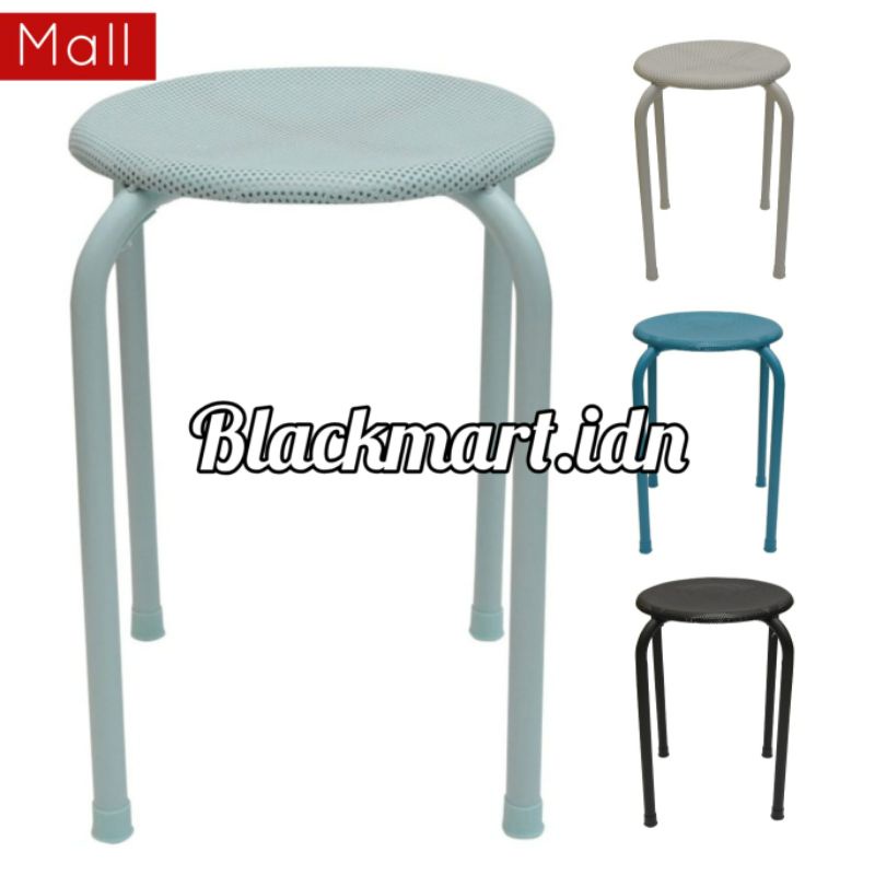 Informa Bangku Besi Metal - Outdoor Indoor Cafe Restoran Kantor Kelas Sekolah Kursi bar stool taman