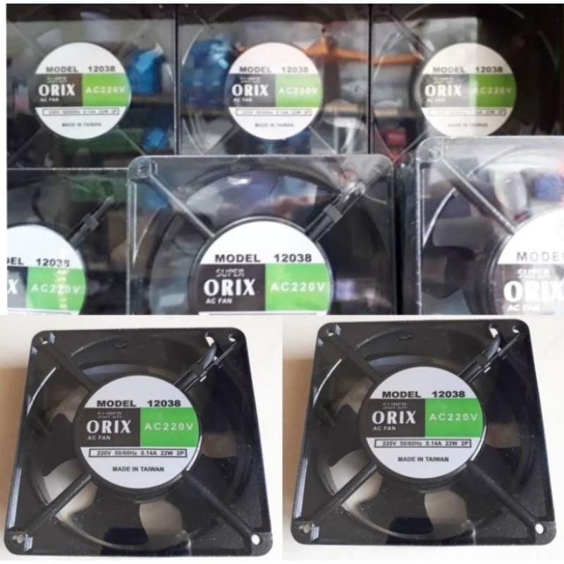 Cooling fan ac ORIX 12cm AC 220v + jaring