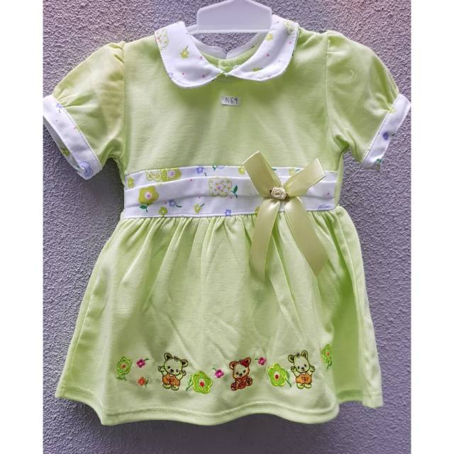 Rok balita perempuan polos berpita