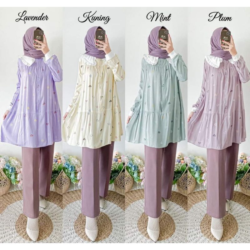 RIBYKA TUNIK RAYON VISCOSE size M - BERDINE