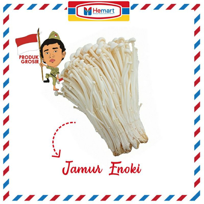 

GROSIR JAMUR ENOKI 1 DUS 50 PCS / LOLOS BPOM AMAN KONSUMSI / GEBYAR MERDEKA