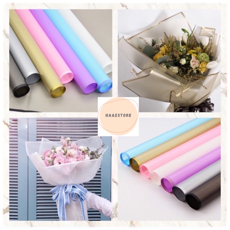 

KERTAS BUNGA FLOWER WRAPPING KERTAS BUNGKUS BUNGA SEMI TRANSPARAN LINE (ecer)