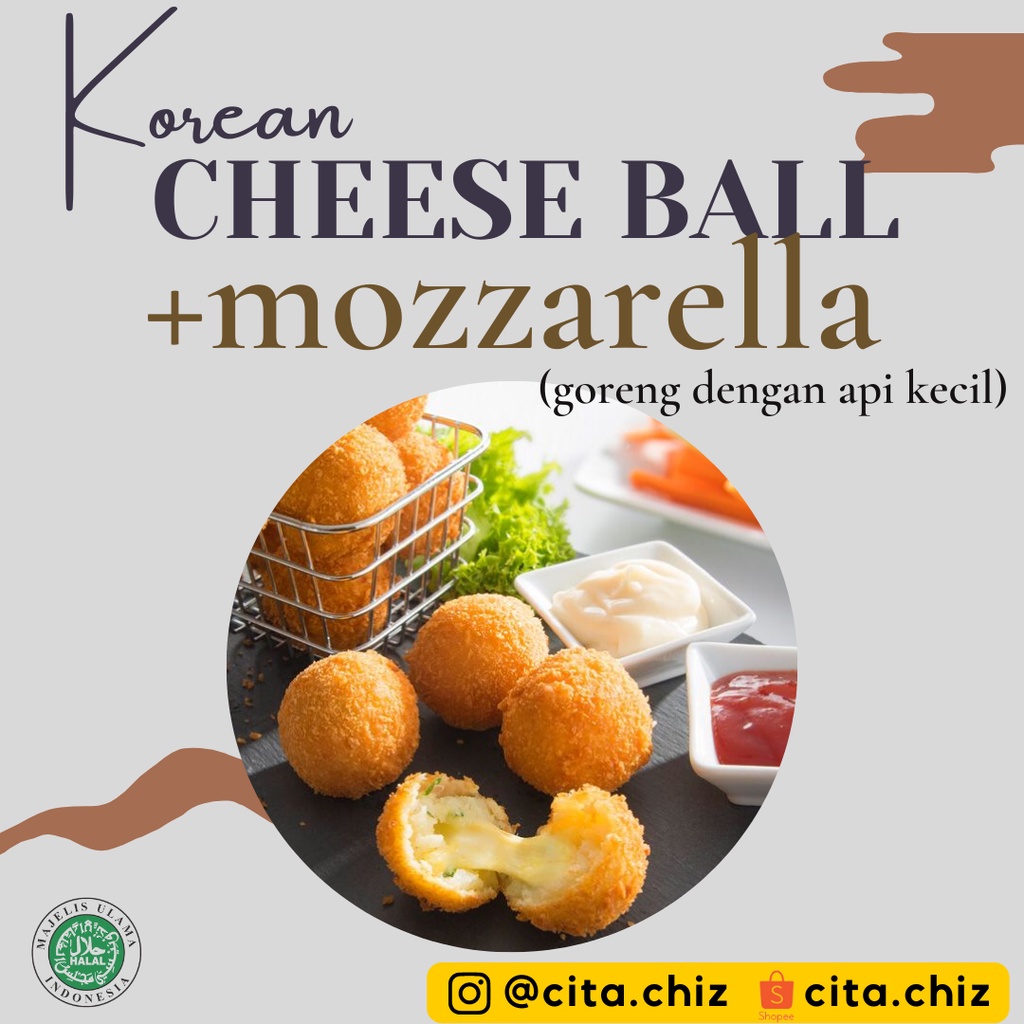 

Korean Cheese Ball Mozzarella