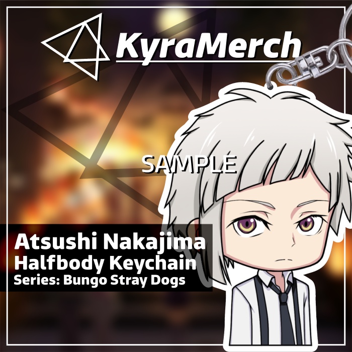 Keychain Halfbody Bungou Stray Dogs Atsushi Nakajima
 | KyraMerch Anime Fanmerch Dealer
