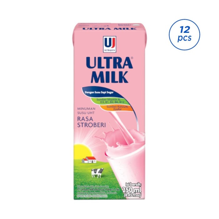 

Ee5F10 Ultra Milk Susu Uht Stroberi 12X250Ml 6Gddv