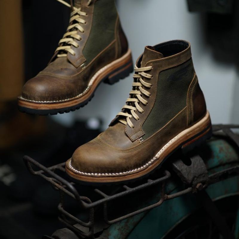 GR Company | Sepatu boots Pria - Shelach Brown Army