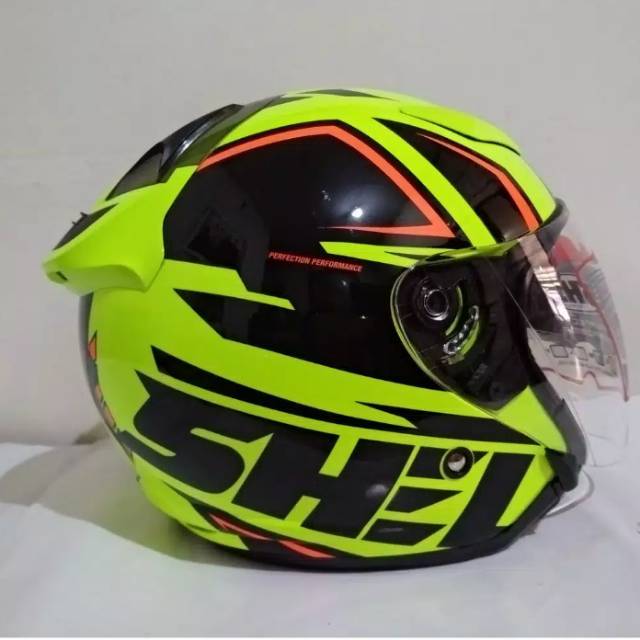 HELM CENTRO SHEL ROVER R 812 YELLOW STABILLO / BUKAN KYT DJ MARU