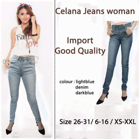 CELANA JEANS WANITA/ SKINNY JEANS