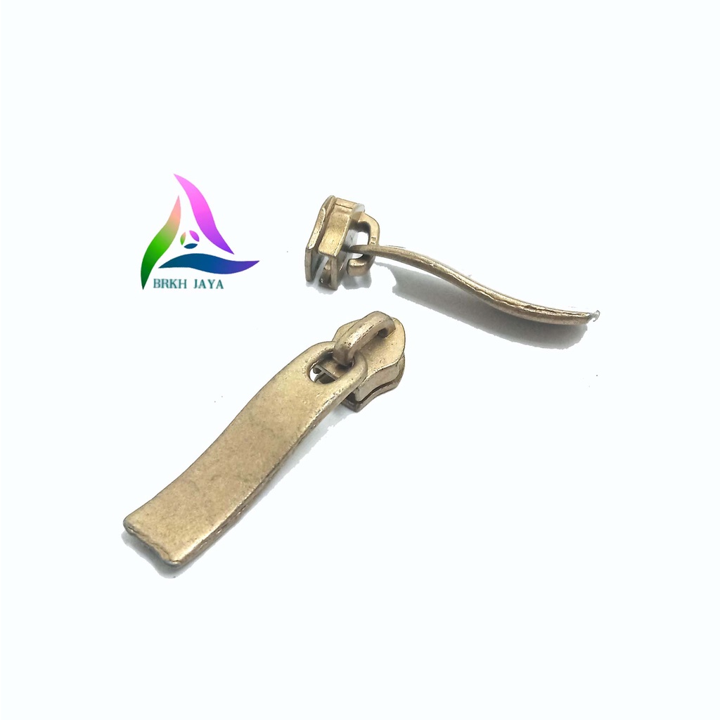 KEPALA RESLETING TAS / KEPALA RITSLETING NO 5 / KEPALA SLETING GELOMBANG ANTIGOLD