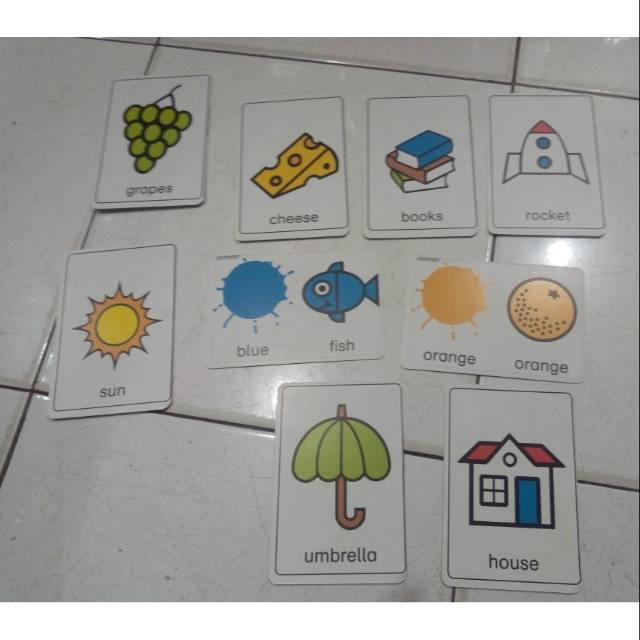 Kartu edukasi bahasa inggris/belajar bahasa inggris