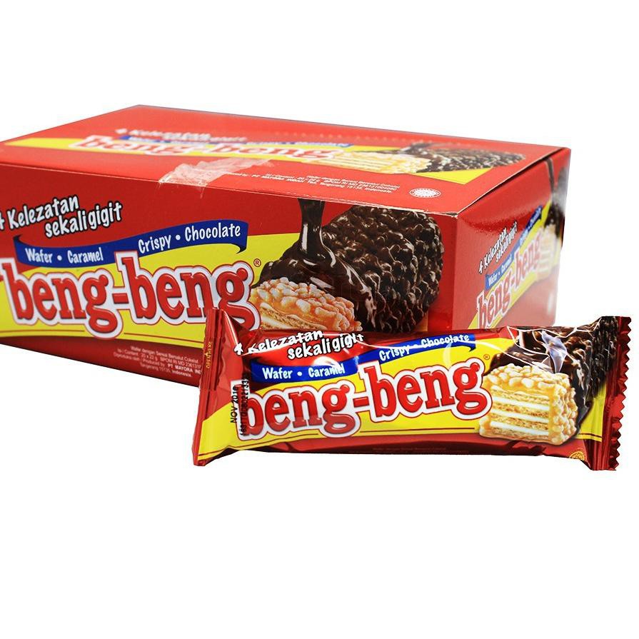 

PROMO 7.7 Mayora Beng Beng Chocolate Crispy Wafer Caramel / Isi 20Bks x 22gr / Krispi Coklat Bengben