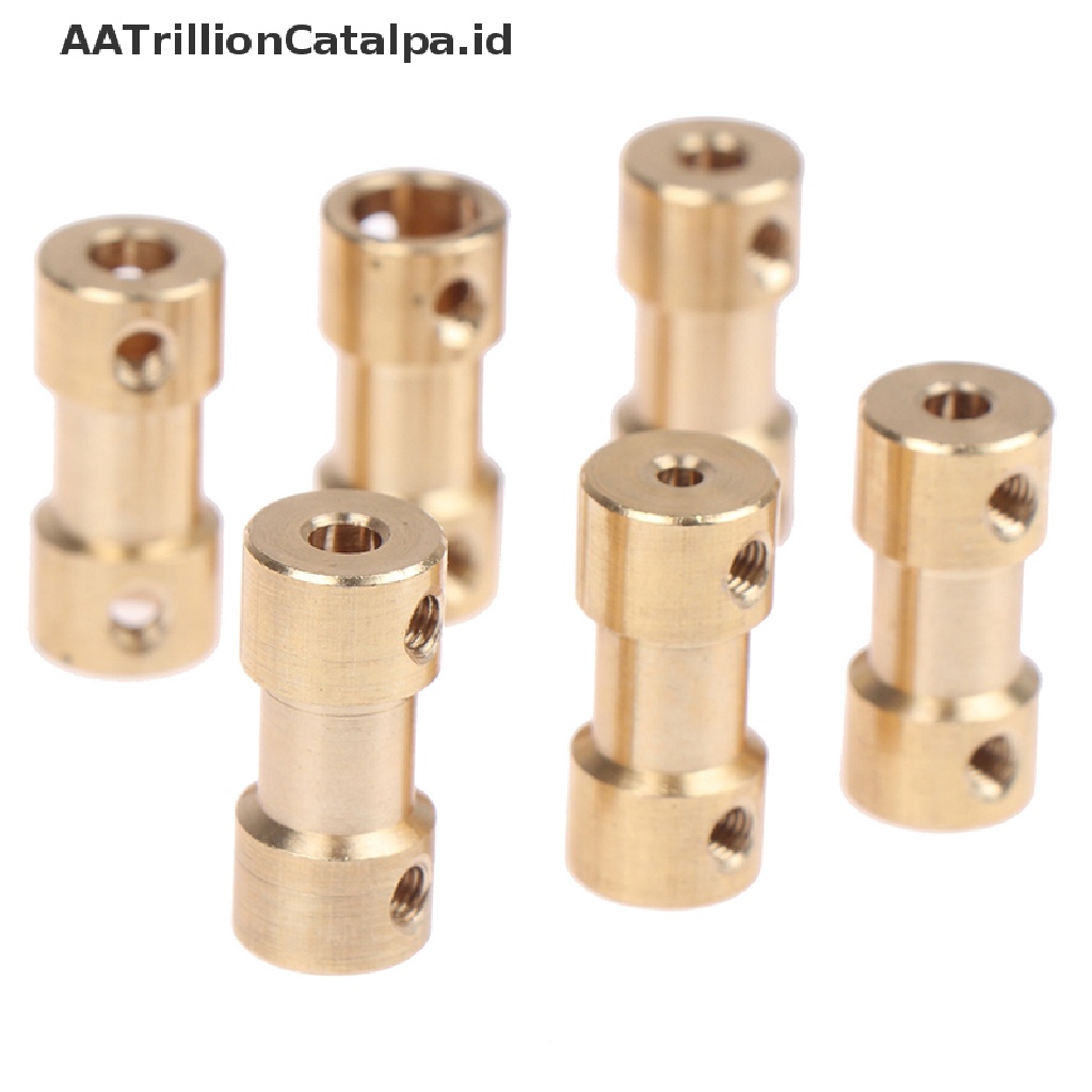 Aatrillioncatalpa Konektor Shaft Motor Bahan Kuningan Ukuran 2-6mm