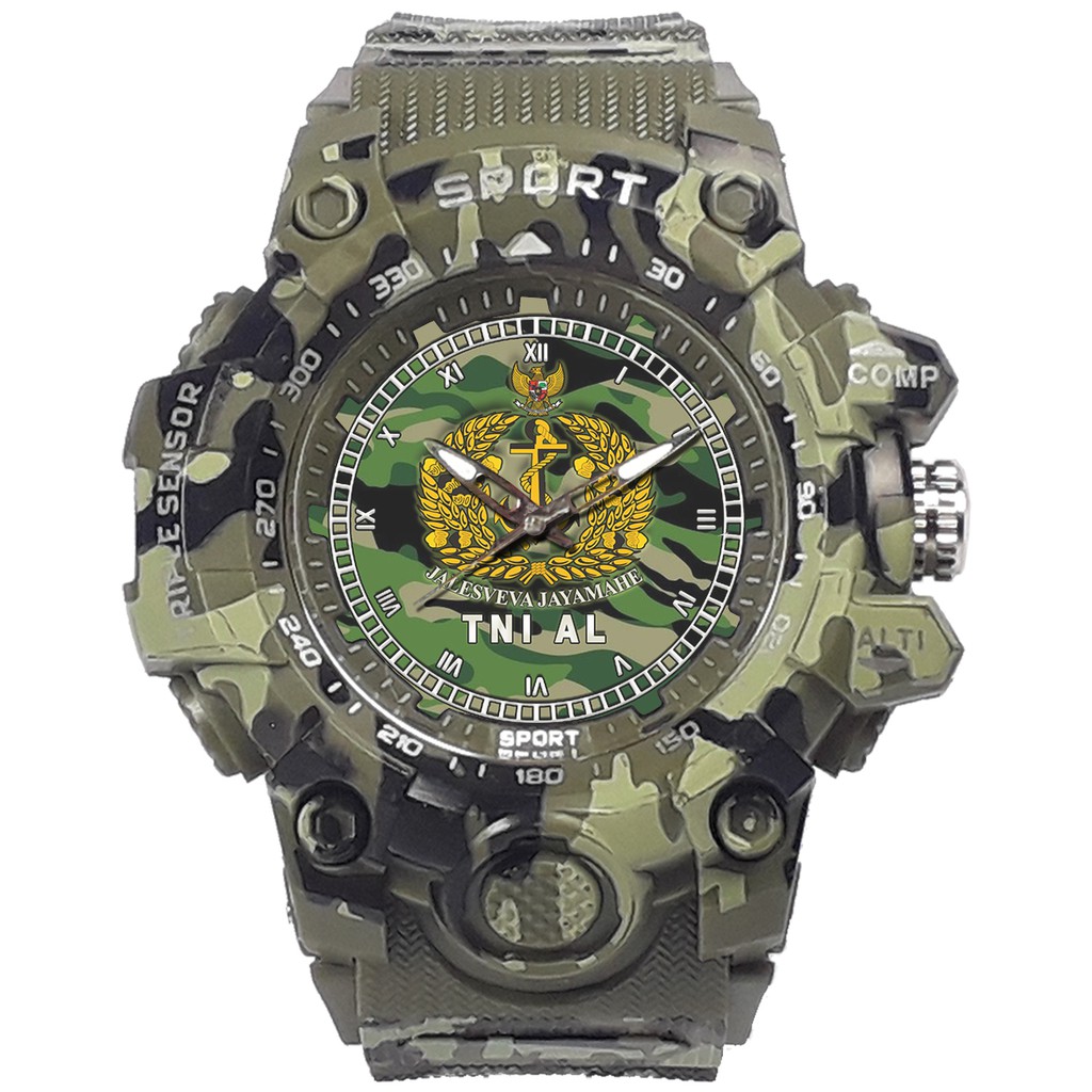 (SPECIAL EDITION) JAM TANGAN LOGO TNI-AL WATER RESISTANT NO.2