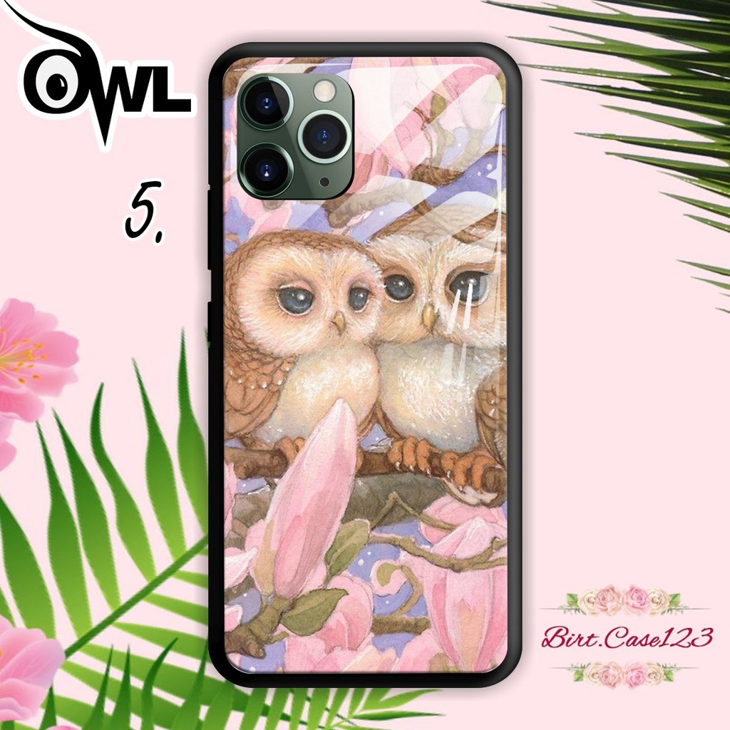 Softcase Back Case Glass Kaca OWL Realme 2 3 5 5i 5s 6 7 7i C17 Q U1 X X2 PRO BC3714