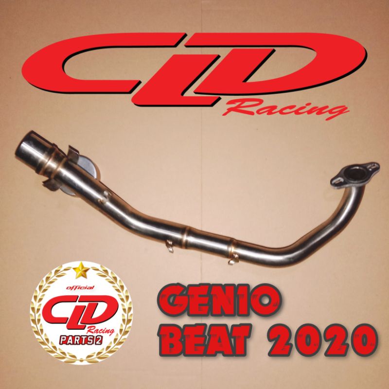Header / Leheran Knalpot Racing Genio Beat 2020 Inlet 38mm CLD Racing Original