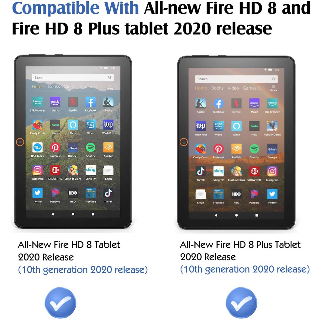 FIRE HD 8 dan 8+ case PU (2020 EDITIONS ONLY)