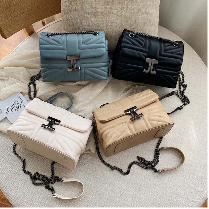Tas Selempang Wanita Import CR7255 EL5289 JT61508 BQ2974 Tas Jakarta Sling Bag Rantai