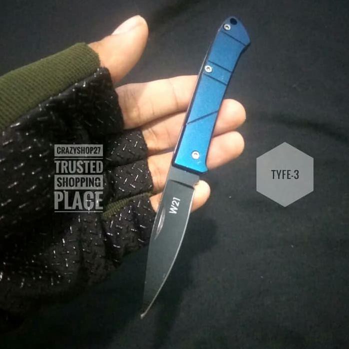 Belati Lipat Saku Mini  Belati Gantungan Kunci