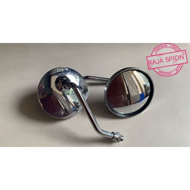 spion retro pendek drat 14 untuk honda/spion retro v80/spion japstyle/spion bulat pendek honda