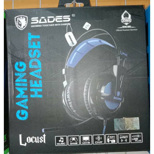 Headset gaming sades locust