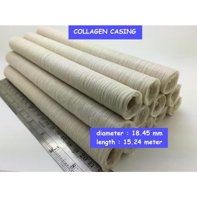 

windytriastuti13 Casing Sosis/Kulit Sosis Kolagen Warna Clear p=15.4m d=18.45mm HALAL TERLARIS TERPERCAYA ORIGINAL