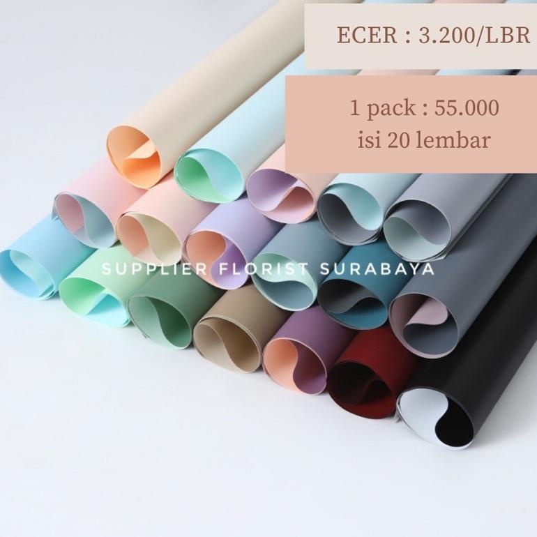 

Kertas Bunga Bicolor(1Pack:20Lbr)/Wrapping Paper/Wrap Bunga/Flower Wrap/Pembungkus Kertas Waterproof