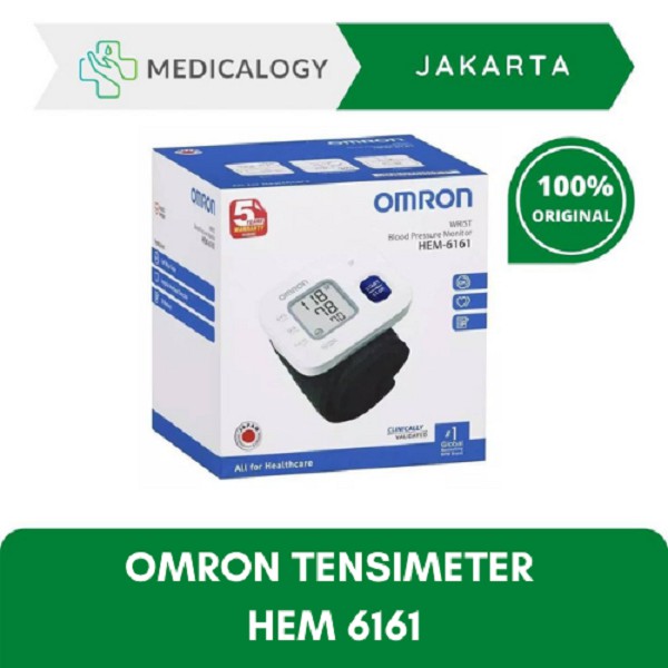 Jual Omron Tensimeter Digital HEM 6161 HEM6161 HEM-6161 Wrist Blood ...