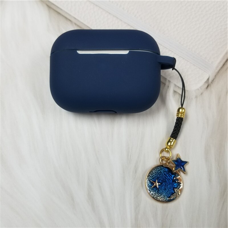 Casing Silikon Kompatibel Untuk Airpods Pro Bluetooth Earphone Case Box Soft Cover Dengan Charm Mewah