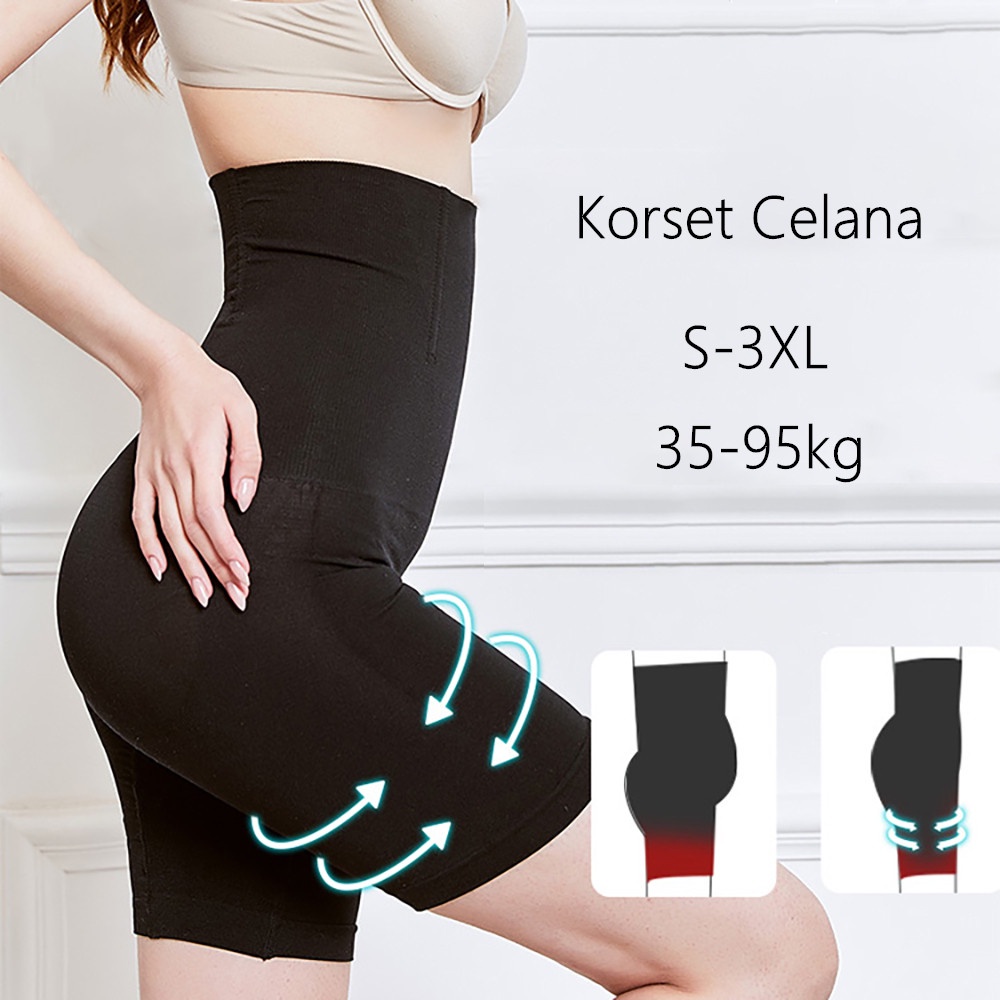 Aikoky Korset celana pelangsing perut/Celana dalam korset wanita 35-95kg