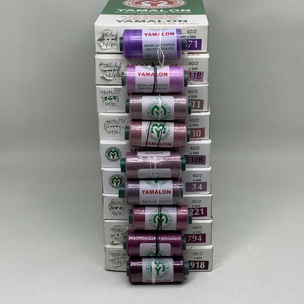 Benang Jahit Yamalon 500 Yard - Ungu