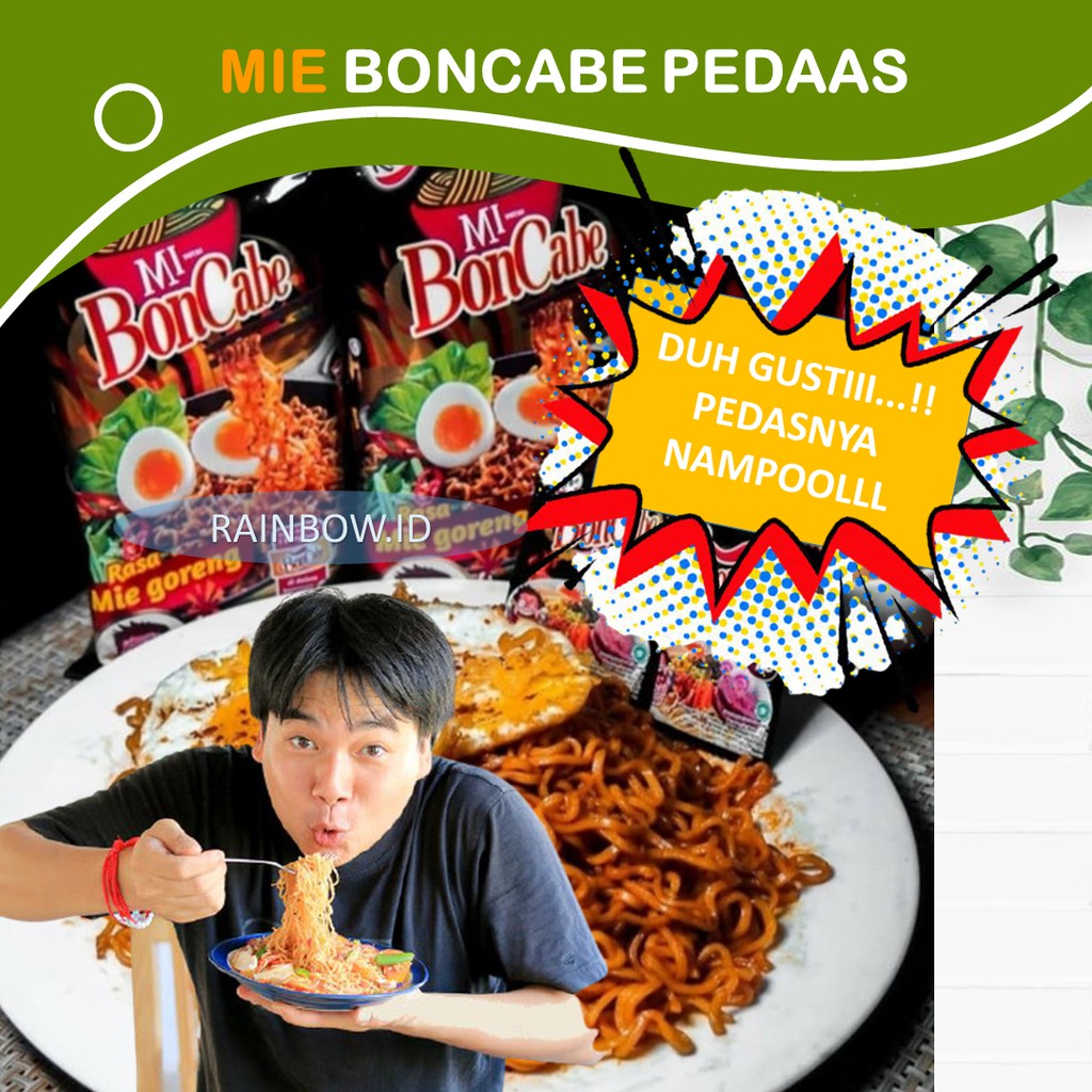 

FREE BUBBLE MIE BONCABE / MIE GORENG BONCABE / MIE BON CABE VIRAL LEVEL PEDAS