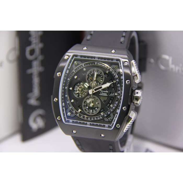 Alexandre Christie 6411 Pria Black Original garansi1Thn