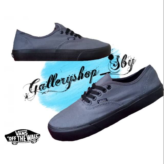 Sepatu Vans Port Royal Grey Black Abu Hitam Import USA Waffle DT Sneakers Kado Hadiah Kerja Kuliah