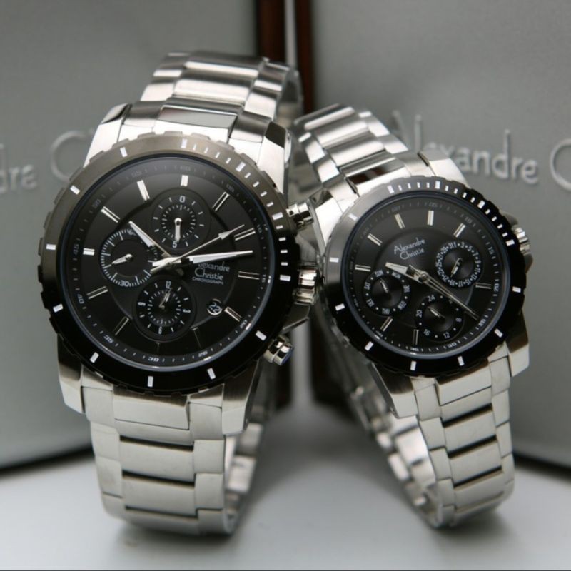 JAM TANGAN COUPLE ALEXANDRE CHRISTIE 8637 AC 8637MD-LD Ac 8637 ORIGINAL [ GARANSI RESMI 1 TAHUN ]