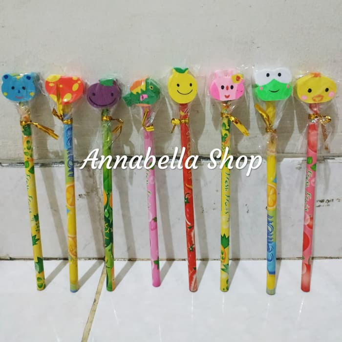 

Pensil Alat Tulis Boneka Penghapus Unik