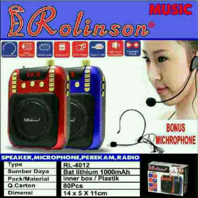 Speaker Radio Mickrofon Mp3 Player