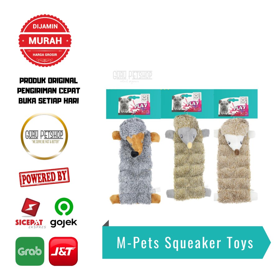Mainan Anjing M-Pets Squeaker Dog Toys Series Boneka Mainan Anjing
