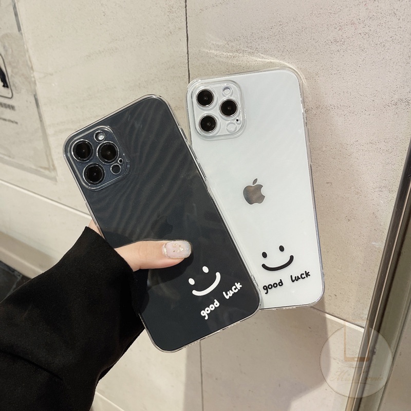 Samsung A32 A50S A22 A52 A72 A21S A12 A50 A51 A71 A20S A30S A31 A10S A11 M22 M32 F22  M11 M12 Good Luck Smiley Clear Soft Case-4