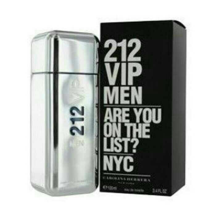 Parfum Ori Eropa nonbox 212 VIP Men Carolina Herrera 100 ml