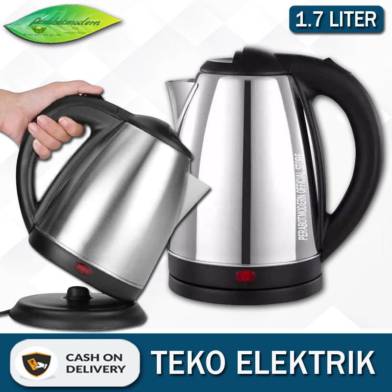 [ COD ] Teko listrik Kettle Electric Kapasitas 2 LITER /  Pemanas Air Pembuat Kopi Teh / teko kans jug kettle pemanas perus air panas dingin es kopi teh susu mi gelas hotel apartement kost kontrakan bisa di lepas hemat tempat multifungsi