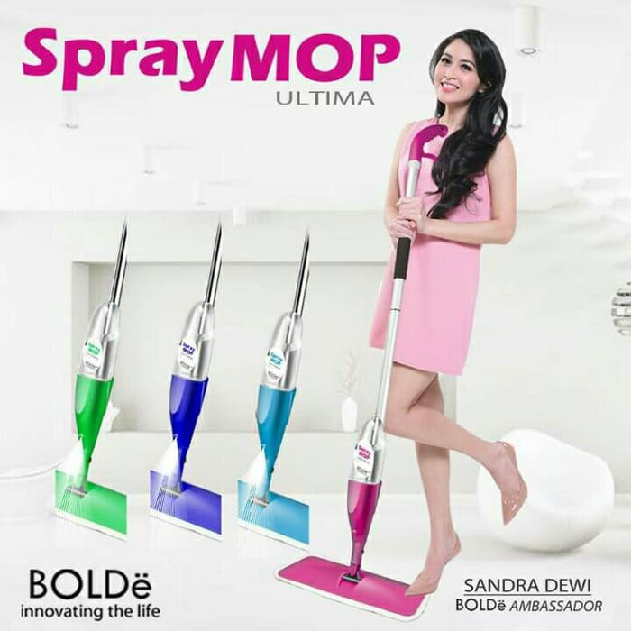 Spray Mop Ultima Bolde Alat Pel Pembersih Lantai Semprot Stainless Steel 1 Kain