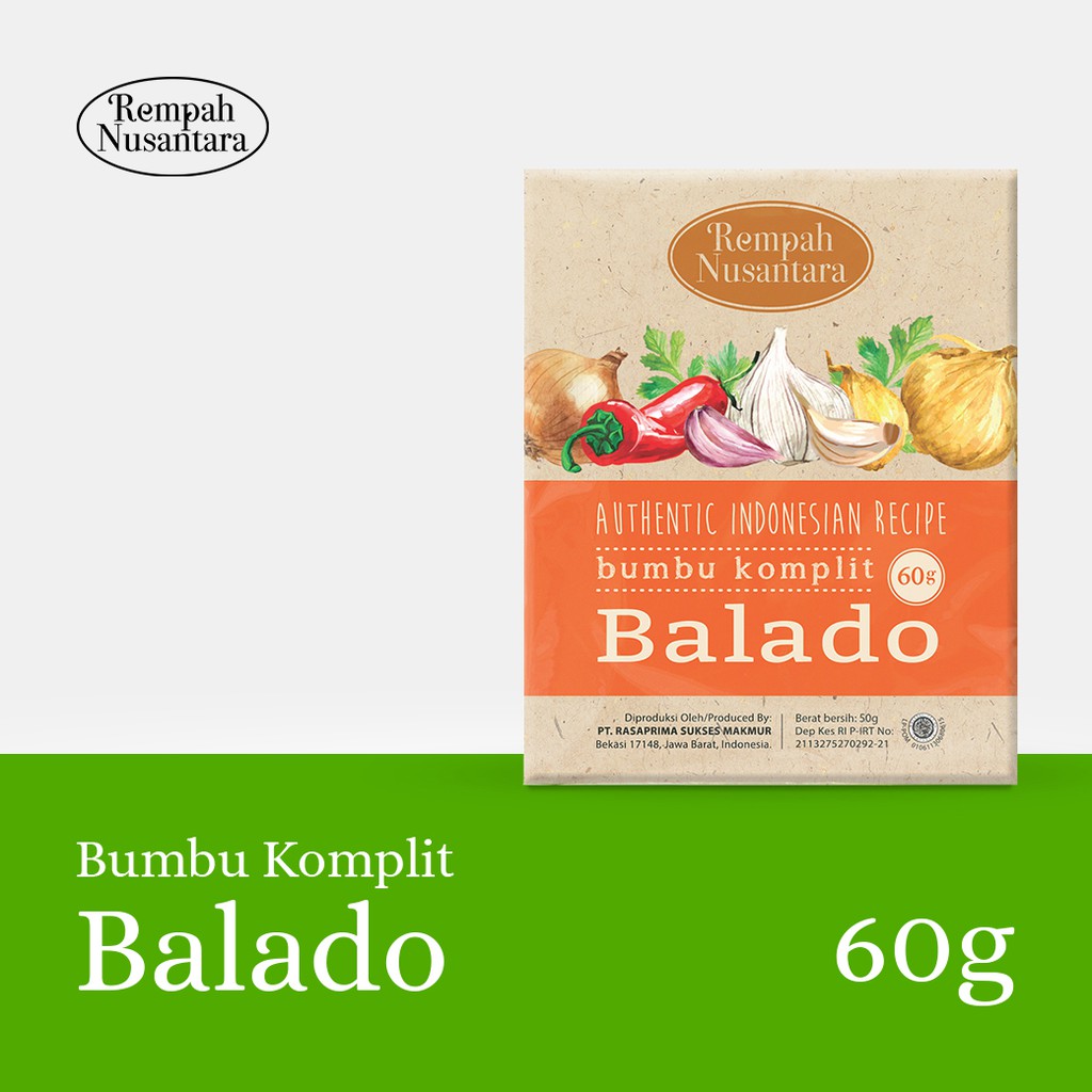 

Seriboe Rempah Nusantara Bumbu Balado Rempah Nusantara 50 Gram
