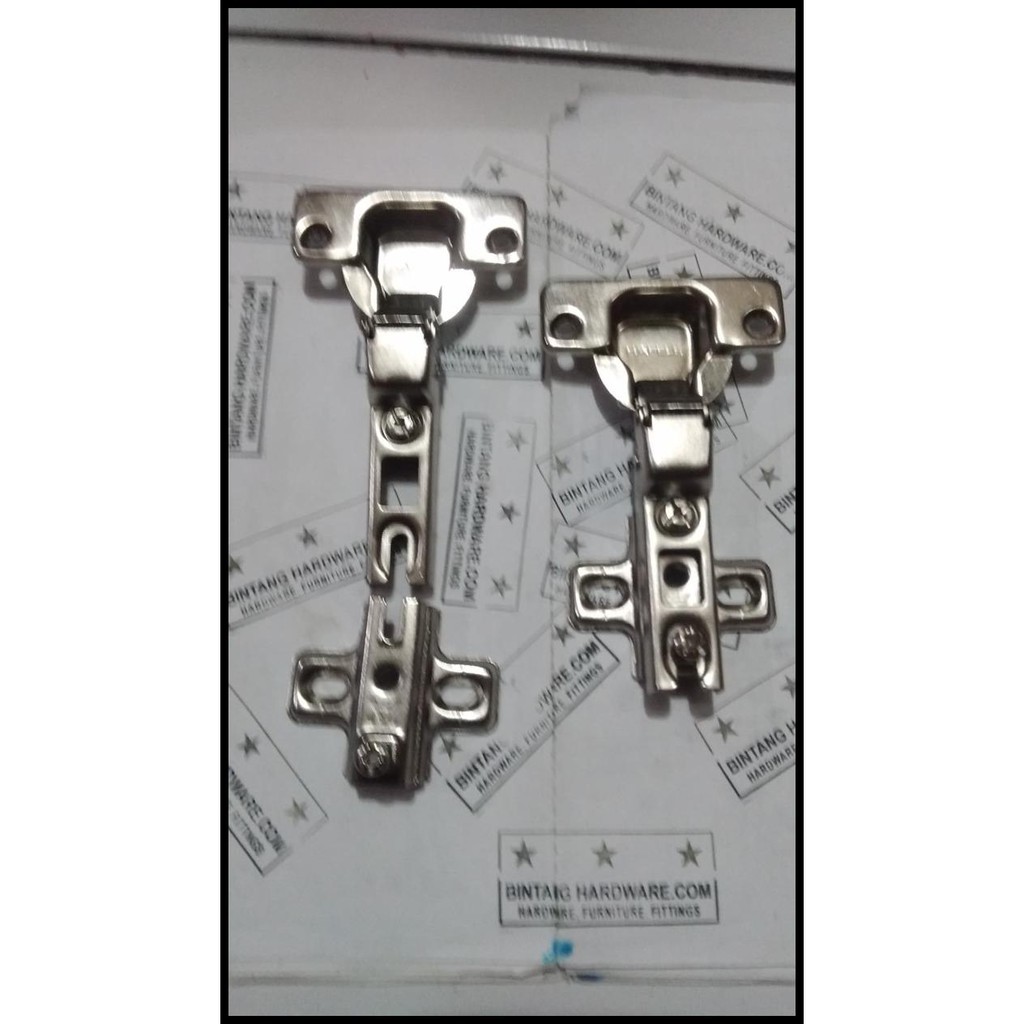 Engsel Sendok Hafele Setengah Bungkuk Metalla Non Slow Motion Sepasang